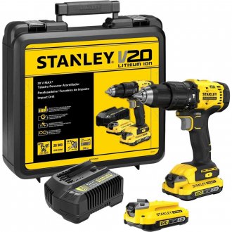 Parafusadeira/furadeira de impacto, 20 V MAX - 2 Ah, carregador bivolt, SCD712D2K-BR STANLEY
