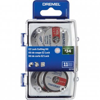Jogo de acess�rios de corte EZ Lock, 11 pe�as, EZ728, DREMEL