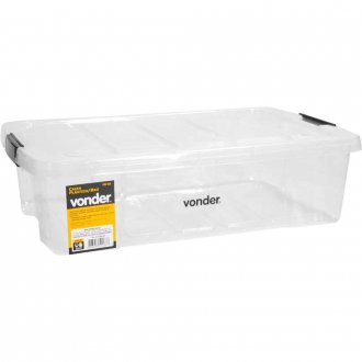 Caixa pl�stica/ba�, transparente, CBV 020, VONDER