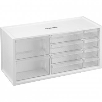 Organizador pl�stico com 10 gavetas, OPV 0378, VONDER