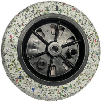 Roda completa com pneu maci�o, 3,25
