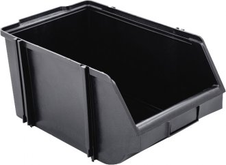 Gaveteiro pl�stico, n� 6, preto, 15,0 cm x 18,0 cm x 30,0 cm, NACIONAL