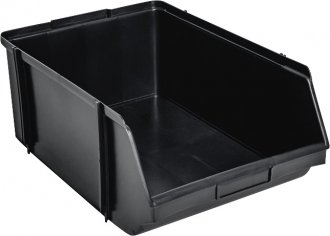 Gaveteiro pl�stico industrial, n� 9, preto, SIPLAS