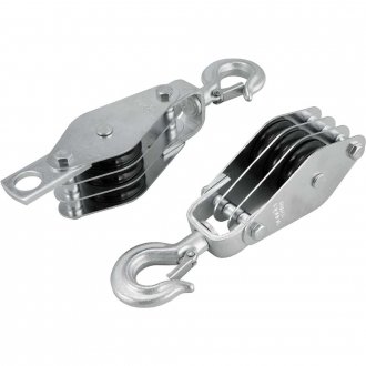 Moit�o/cadernal, 45 mm, com 3 roldanas, VONDER