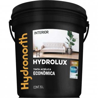 Tinta acr�lica fosca, cor palha, 15 litros, Hydrolux HYDRONORTH