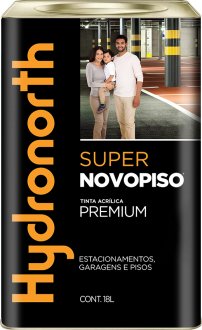 Tinta acr�lica para piso, semi brilho, vermelho bandeira, 18,0 litros, 6881, HYDRONORTH