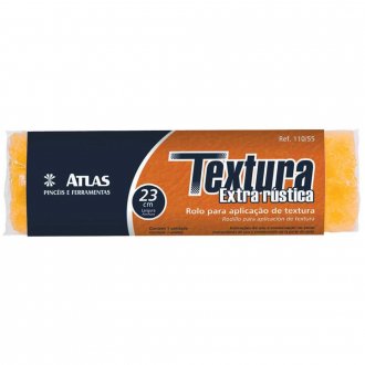 Rolo para textura, 23 cm, extra r�stica, 110/55 ATLAS