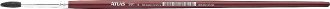 Pincel redondo, n� 14, cerdas pretas e cabo vermelho, 991/14, ATLAS
