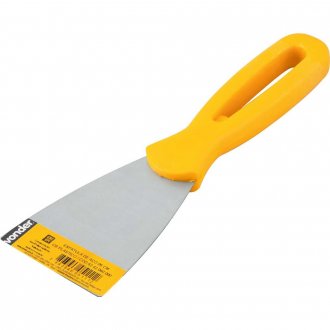 Esp�tula de a�o, 6 cm, com cabo pl�stico, VONDER