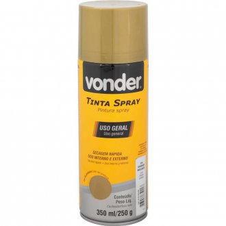 Tinta em spray dourado, 350 ml/250 g, VONDER