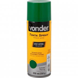 Tinta em spray verde, 350 ml/250 g, VONDER