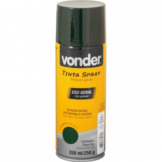 Tinta em spray verde escuro, 350 ml/250 g, VONDER