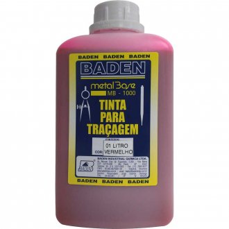 Tinta para tra�agem vermelha MB1000 1 litro, BADEN