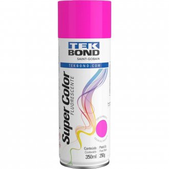 Tinta spray rosa fluorescente, 350 ml, TEKBOND