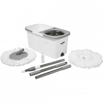 Rodo MOP girat�rio, 6 litros, com cesto em a�o inox VONDER