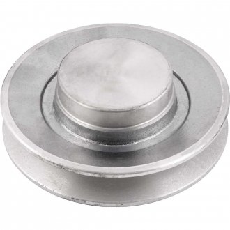 Polia de alum�nio 1 canal, perfil B, 120 mm, sem furo VONDER