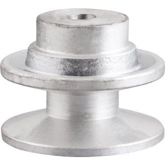 Polia de alum�nio 1 canal, perfil B, 140 mm, sem furo VONDER