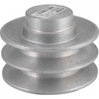Polia de alum�nio 2 canais, perfil B, 90 mm, sem furo VONDER