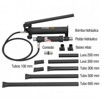 Esticador hidr�ulico, para lataria, 6 toneladas (6,0 tf), VONDER