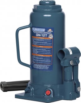 Macaco hidr�ulico tipo garrafa, 12 toneladas (12 tf), GM-12T, MARCON