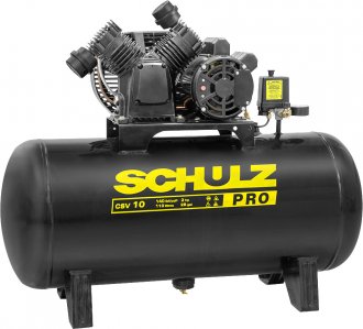 Motocompressor de ar, 10 pcm, 105,5 litros, 220 V~ monof�sico, Pro CSV 10/110, 921.7753-0 (MTA) SCHULZ