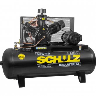 Compressor de ar MSW 40/425 L Fort MTA, 10 cv trif�sico, 220 V ~/380 V~, 923.9346-0 (MTA) SCHULZ