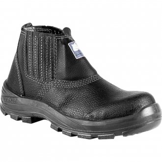 Botina de couro relax com el�stico, n� 39, biqueira de composite, palmilha antiperfuro, dorso acolchoado, 4045BELS1602LL BRACOL