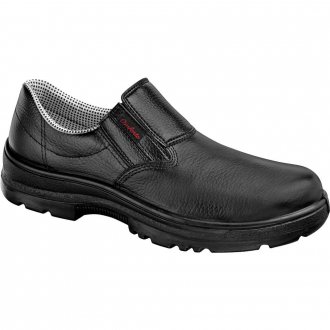 Sapato couro vaqueta, tamanho 41, com el�stico, biqueira de composite, solado de poliuretano bidensidade, SV62505 CONFORTO