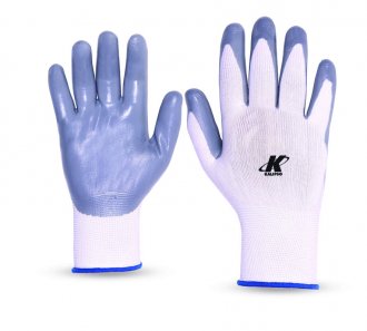 Luva nylon, revestimento palma nitr�lica, M - 8, NBR, 02.05.12, KALIPSO