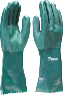 Luva de PVC palma �spera, 36 cm, verde, LV-PVC36-9 IMBAT