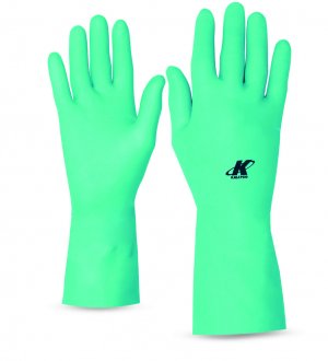 Luva Nitr�lica, Com Forro, tamanho G, Verde, KA-10, KALIPSO