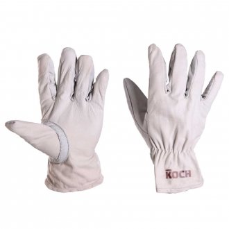 Luva de vaqueta instrumentista, 10 cm, com refor�o, KOCH