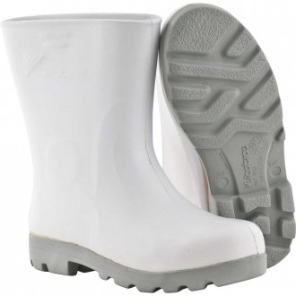 Bota Overtech de EVA, 38, sem forro, cano curto, branca com solado cinza, BEPCC02 VULCABRAS
