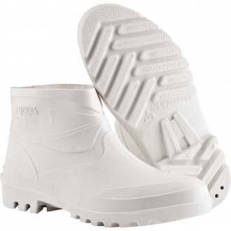 Bota de PVC branca, cano curto, 10 cm, com forro, SL FLEX, 39/40, ALPARGATAS