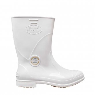 Bota de PVC branca, cano m�dio, com forro, 36/37, MAXIGRIP CCBG3 506-36/37, CALFOR