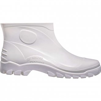 Bota  de PVC branca, extra curta,  com forro, 41, STIVALETTO STB 515, CALFOR