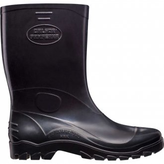 Bota de PVC, cano m�dio, com forro, n� 39, preta, STIVALETTO MAX, STMP 516, CALFOR