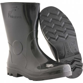 Bota de PVC preta, cano curto, 39, VULCABRAS