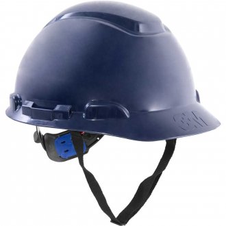 Capacete azul escuro, suspens�o com ajuste f�cil e jugular de tecido, aba frontal, H 700, 3M