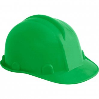 Capacete verde, com aba frontal, VONDER