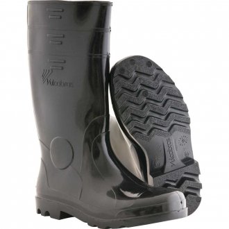 Bota de PVC preta, cano longo, 43, VULCABRAS