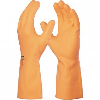 Luva de l�tex Max Orange, tamanho G, DA-208D DANNY
