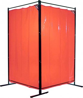 Cortina para solda laranja, 1,22 m x 1,78 m, 010190010 CARBOGRAFITE