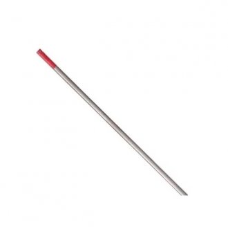 Eletrodo de tungst�nio, ponta vermelha, com 2% de t�rio, 2,0 mm ,AWS A5.12, 012018412 CARBOGRAFITE