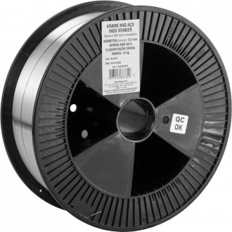 Arame MIG a�o inox ER309LSi, 0,8 mm, carretel com 15 kg, VONDER