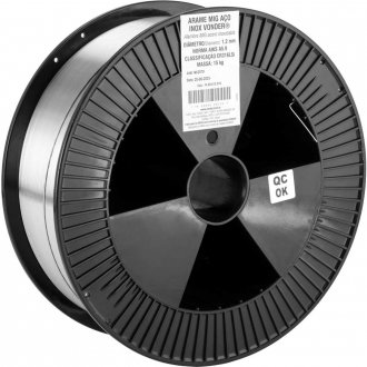 Arame MIG a�o inox ER316LSi, 1,2 mm, carretel com 15 kg, VONDER