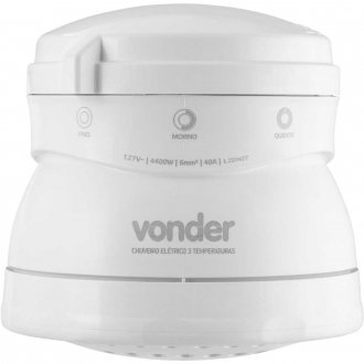 Ducha 3 temperaturas, 4.400 W, 127 V~, branca, VONDER