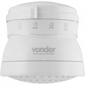 Ducha 4 temperaturas, 6.800 W, 220 V~, branca, VONDER