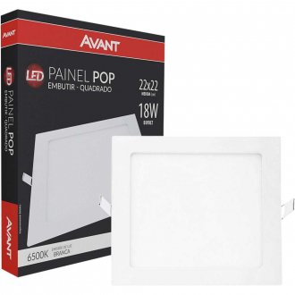 Lumin�ria LED de embutir, 18 W, bivolt, 858101378, AVANT