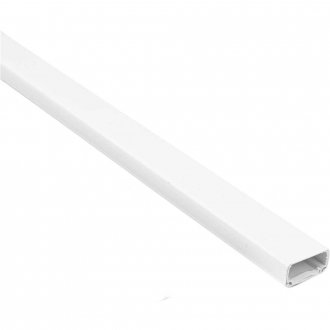 Canaleta de PVC, 20 mm x 10 mm x 2 metros, branca, com adesivo, 9982 MANTAC